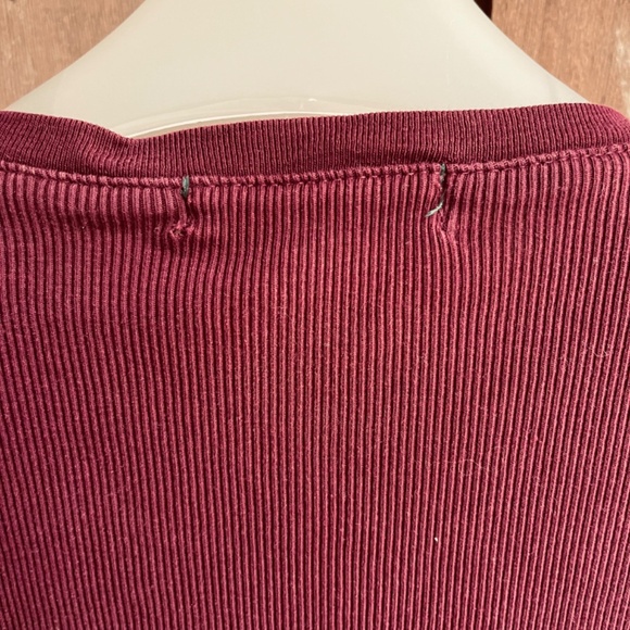 Ralph Lauren Vintage Knitwear Ribbed Sweater with Jabot in Plum Color - Picture 8 of 9